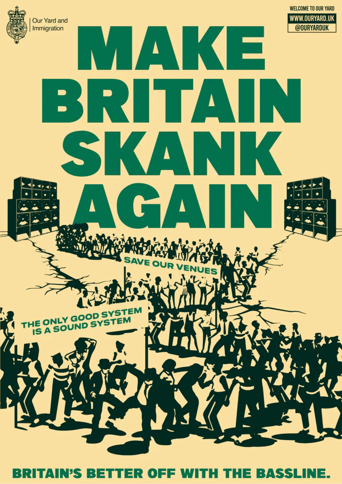 A3 Make Britain Skank Again Poster
